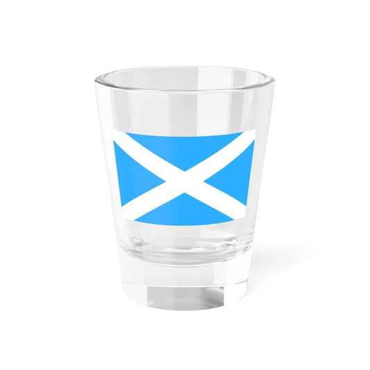 Flag of Scotland 1542-2003 sky blue (Scotland) Shot Glass 1.5oz 1.5oz - Go Mug Yourself
