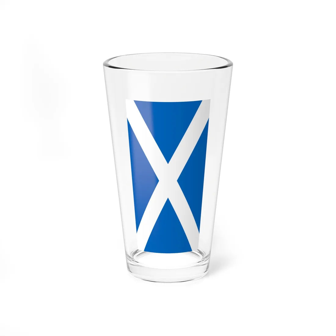 Flag of Scotland vertical (Scotland) Pint Glass 16oz 16oz - Go Mug Yourself