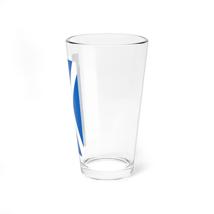 Flag of Scotland vertical (Scotland) Pint Glass 16oz - Go Mug Yourself
