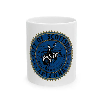 Flag of Scottsdale Arizona (United States) White Coffee Mug 11oz - Go Mug Yourself