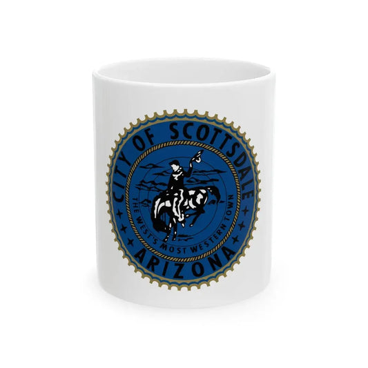 Flag of Scottsdale Arizona (United States) White Coffee Mug 11oz - Go Mug Yourself