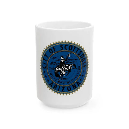 Flag of Scottsdale Arizona (United States) White Coffee Mug 15oz - Go Mug Yourself