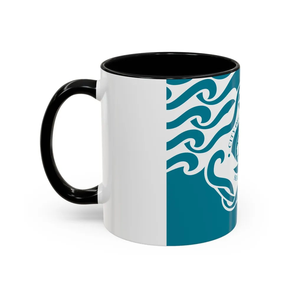 Flag of Seattle - Accent Coffee Mug 11oz-Go Mug Yourself