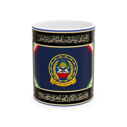 Flag of Secretariat of the General Supervision of the Army Ground Force Command of I.R.Iran (Iran) White Coffee Mug 11oz - Go Mug Yourself