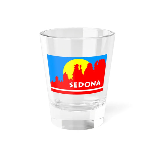Flag of Sedona Arizona (United States) Shot Glass 1.5oz 1.5oz - Go Mug Yourself