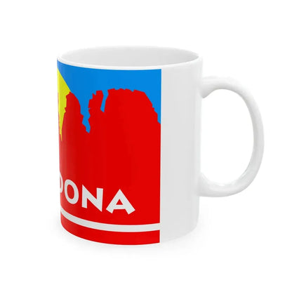 Flag of Sedona Arizona (United States) White Coffee Mug - Go Mug Yourself