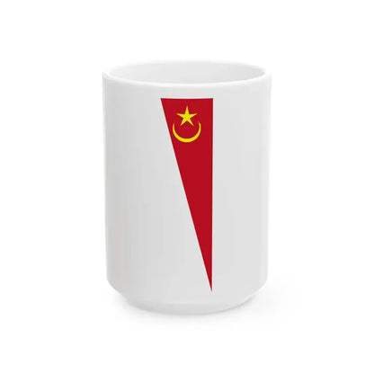 Flag of Segamat Johor vertical (Malaysia) White Coffee Mug 15oz - Go Mug Yourself