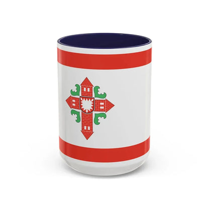 Flag of Segeberg Germany - Accent Coffee Mug 15oz Navy - Go Mug Yourself