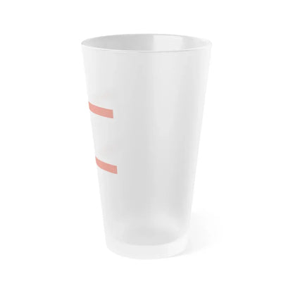 Flag of Segeberg Germany - Frosted Pint Glass 16oz - Go Mug Yourself