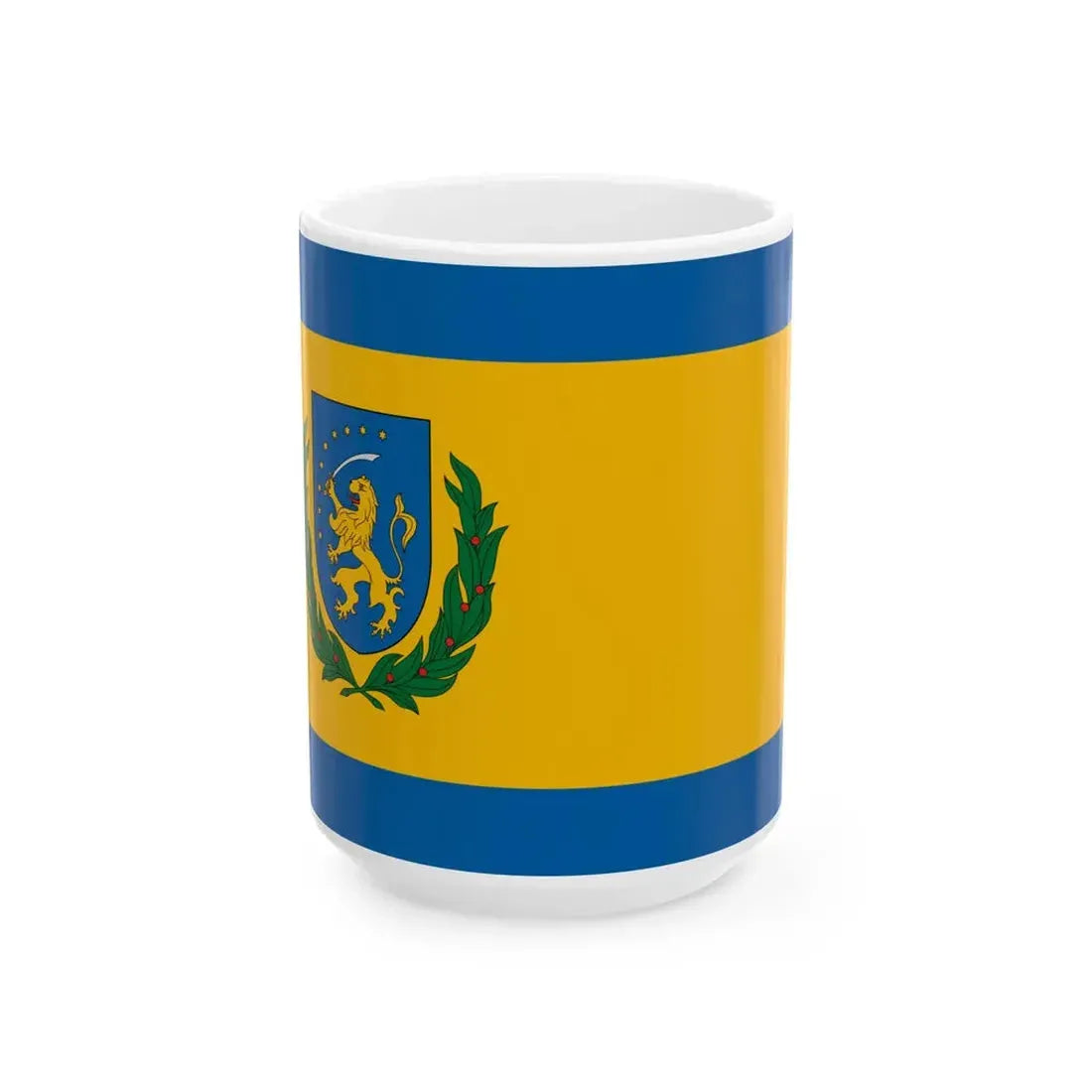 Flag of Segesd (Hungary) White Coffee Mug 15oz - Go Mug Yourself
