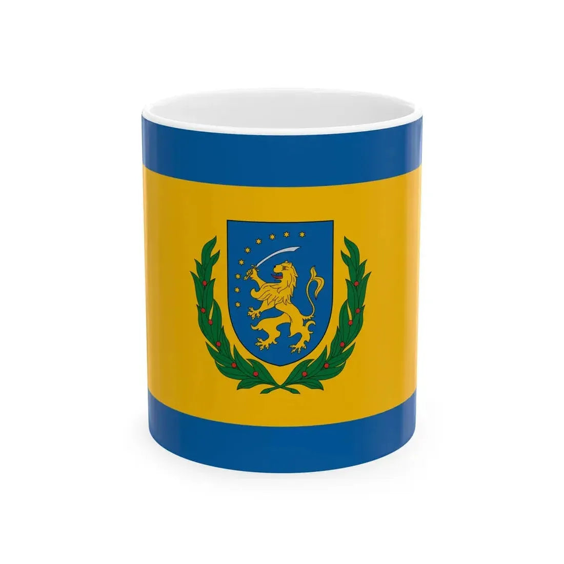 Flag of Segesd variant (Hungary) White Coffee Mug 11oz - Go Mug Yourself
