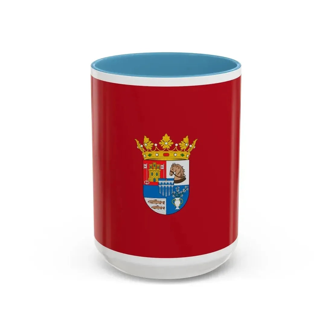 Flag of Segovia Spain - Accent Coffee Mug 15oz Light Blue - Go Mug Yourself
