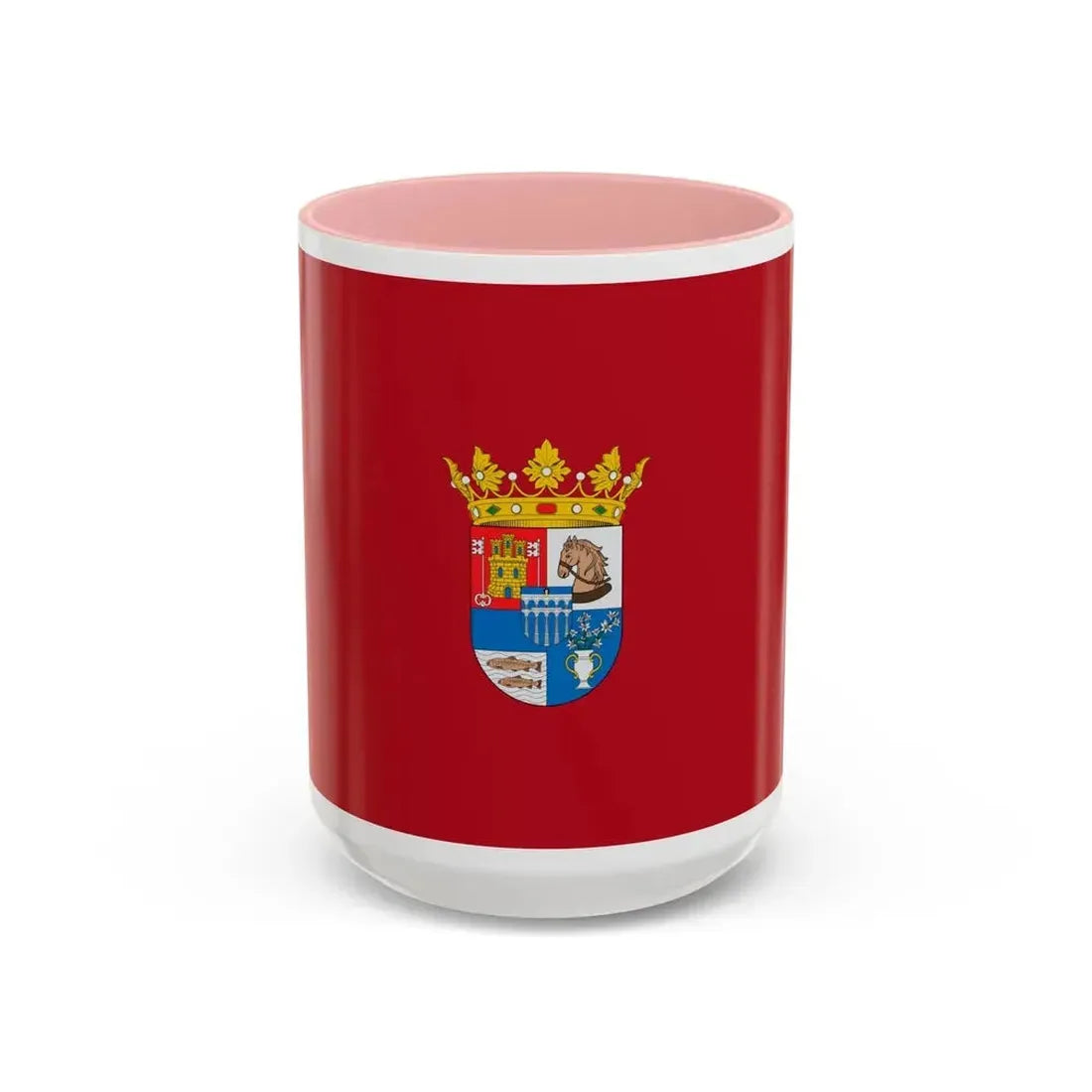 Flag of Segovia Spain - Accent Coffee Mug 15oz Pink - Go Mug Yourself