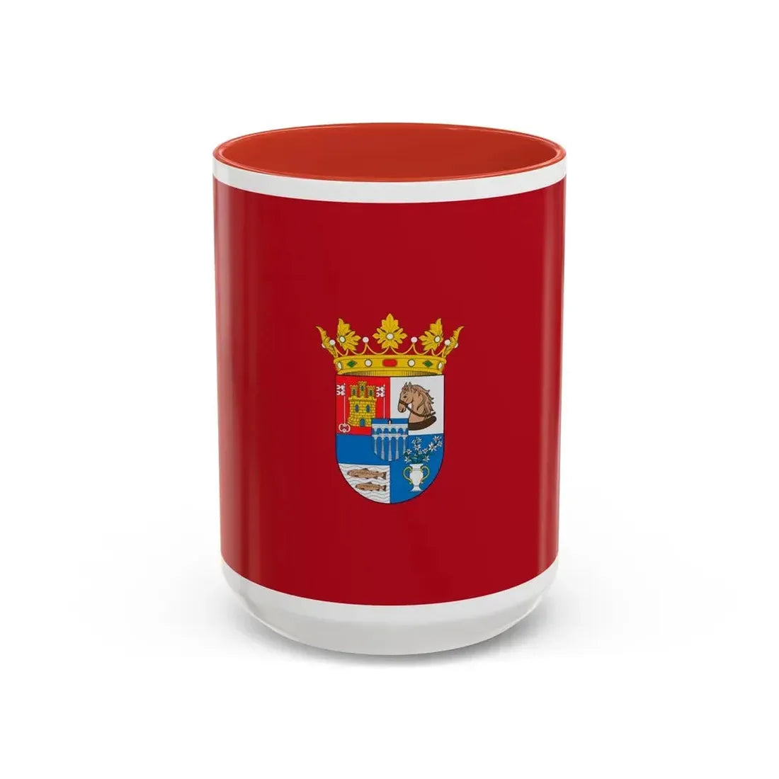 Flag of Segovia Spain - Accent Coffee Mug 15oz Red - Go Mug Yourself