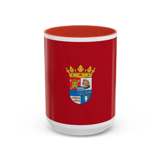 Flag of Segovia Spain - Accent Coffee Mug 15oz Red - Go Mug Yourself
