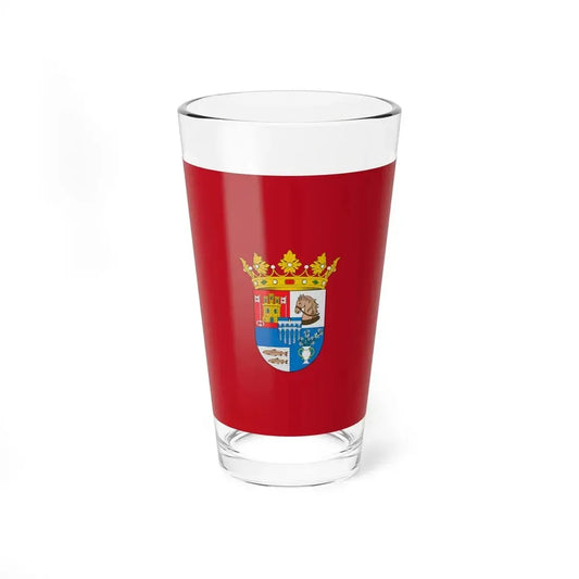 Flag of Segovia Spain - Pint Glass 16oz 16oz - Go Mug Yourself