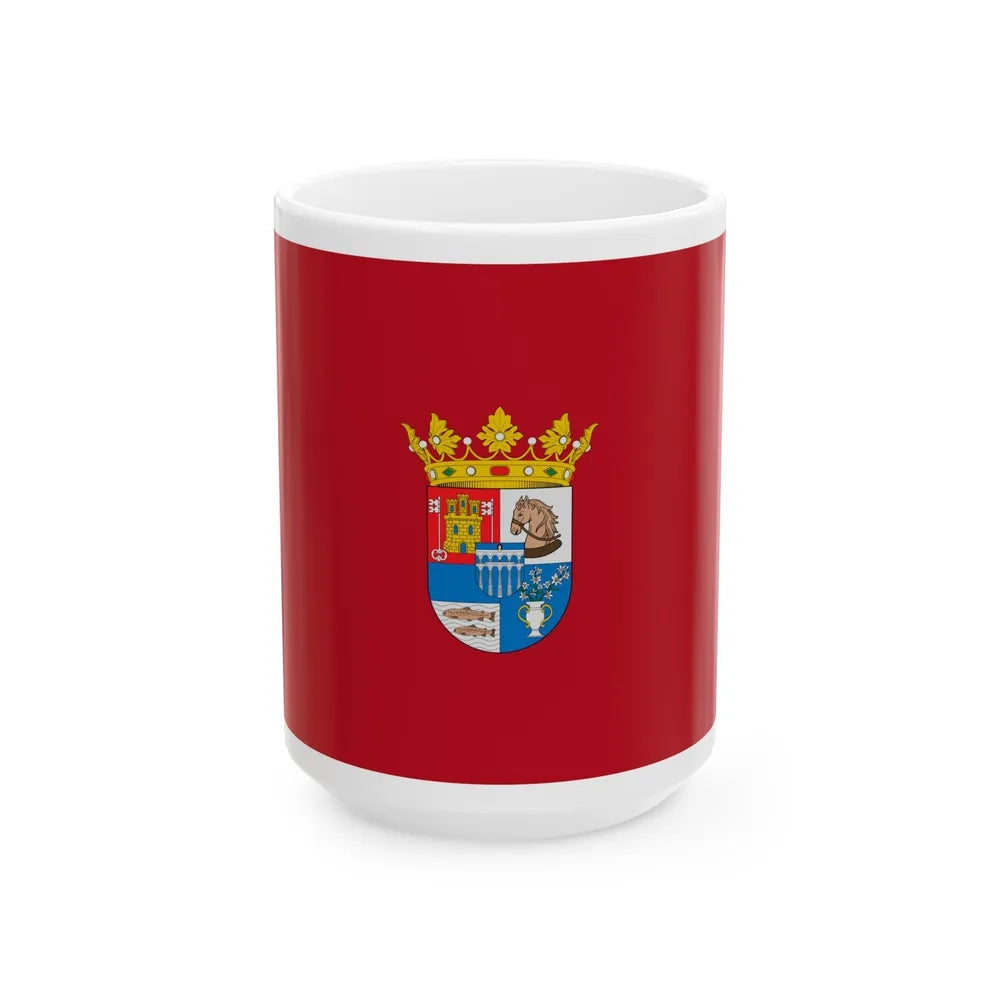 Flag of Segovia Spain - White Coffee Mug-15oz-Go Mug Yourself