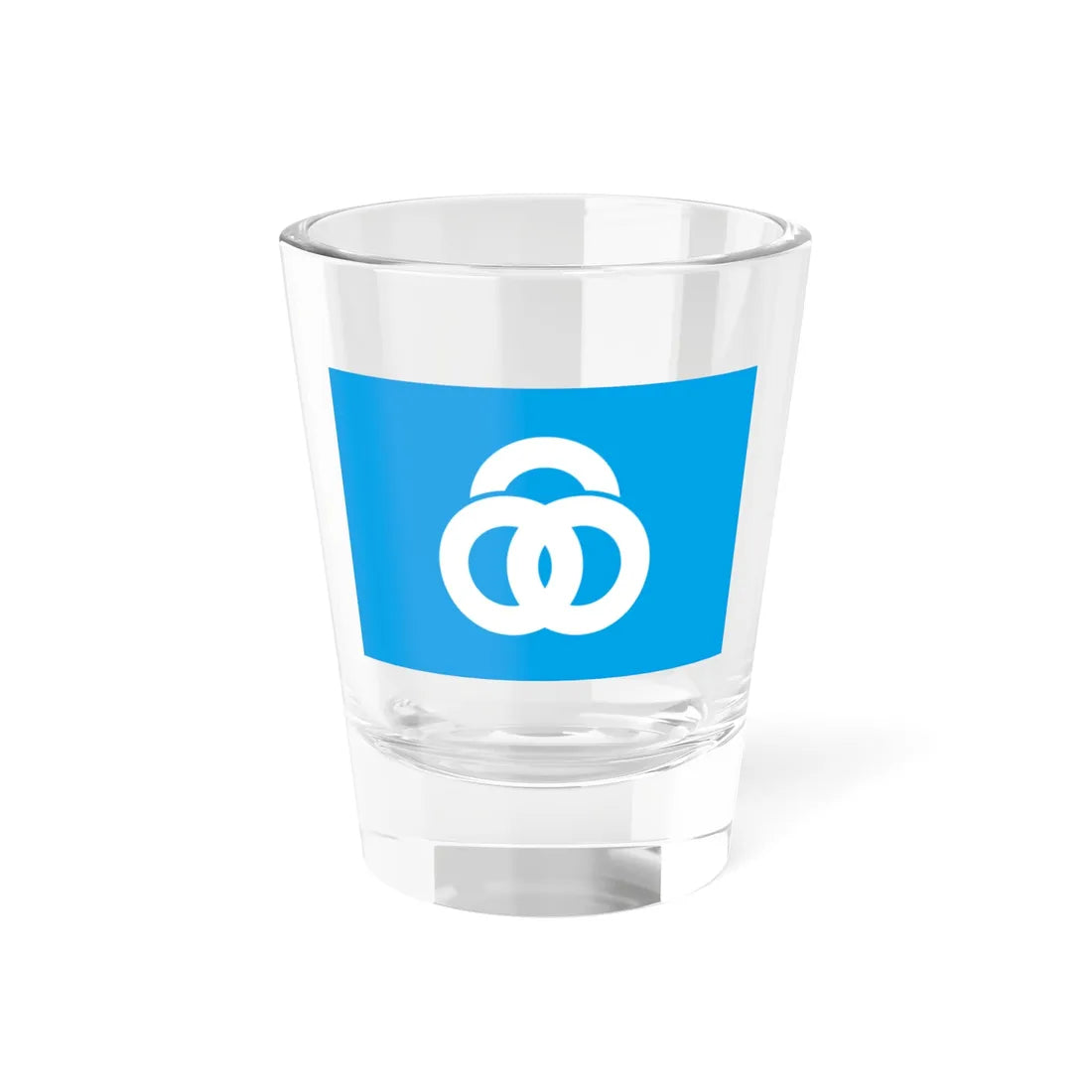 Flag of Seidan Hyōgo 1959-2005 (Japan) Shot Glass 1.5oz 1.5oz - Go Mug Yourself