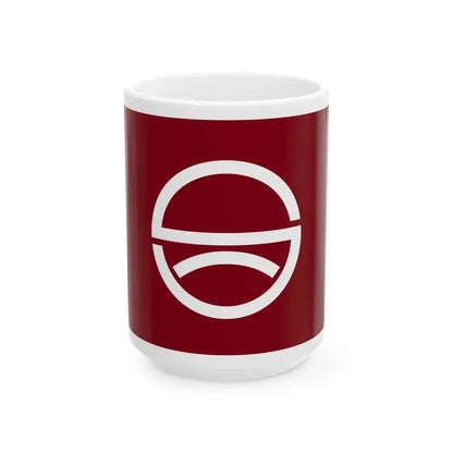 Flag of Seihi Nagasaki 1965-2005 (Japan) White Coffee Mug 15oz - Go Mug Yourself