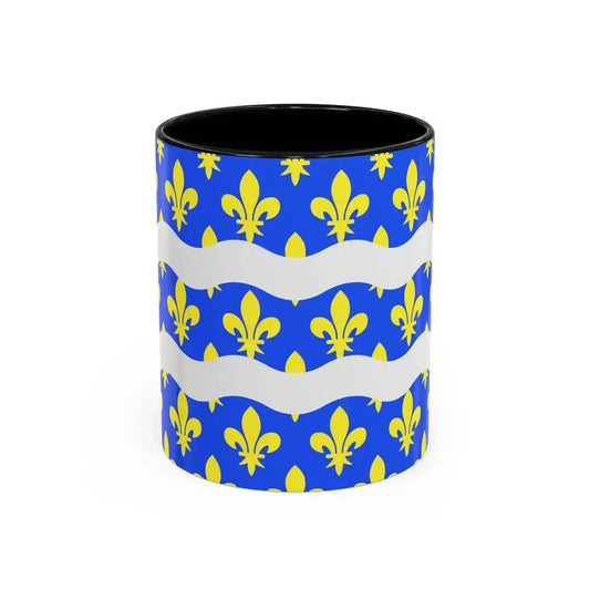 Flag of Seine et Marne France 2 - Accent Coffee Mug 11oz Black - Go Mug Yourself