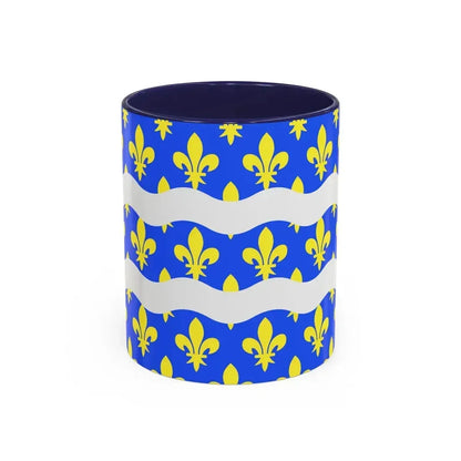 Flag of Seine et Marne France 2 - Accent Coffee Mug 11oz Navy - Go Mug Yourself