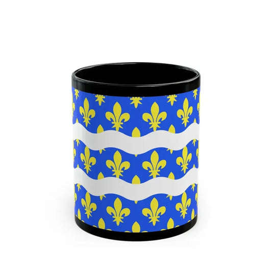 Flag of Seine et Marne France 2 - Black Coffee Mug 11oz - Go Mug Yourself