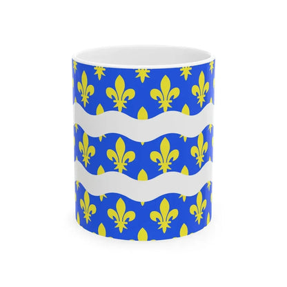 Flag of Seine et Marne France 2 - White Coffee Mug 11oz - Go Mug Yourself