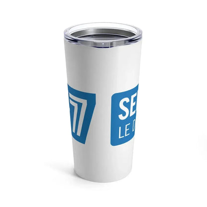 Flag of Seine et Marne France - Tumbler 20oz - Go Mug Yourself