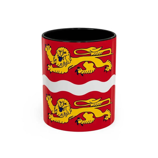 Flag of Seine Maritime France 2 - Accent Coffee Mug 11oz Black - Go Mug Yourself