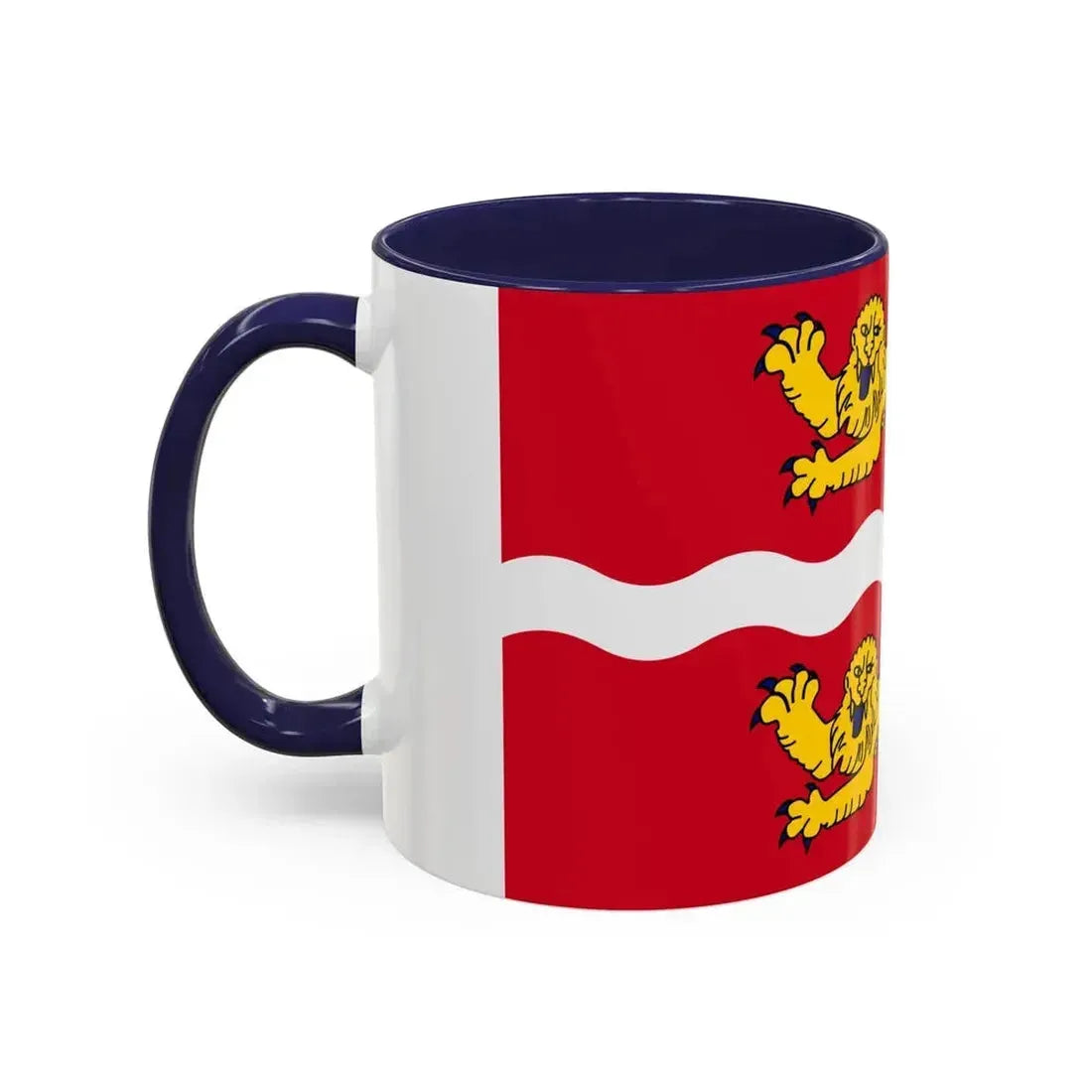 Flag of Seine Maritime France 2 - Accent Coffee Mug - Go Mug Yourself