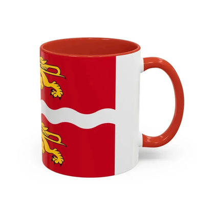 Flag of Seine Maritime France 2 - Accent Coffee Mug - Go Mug Yourself
