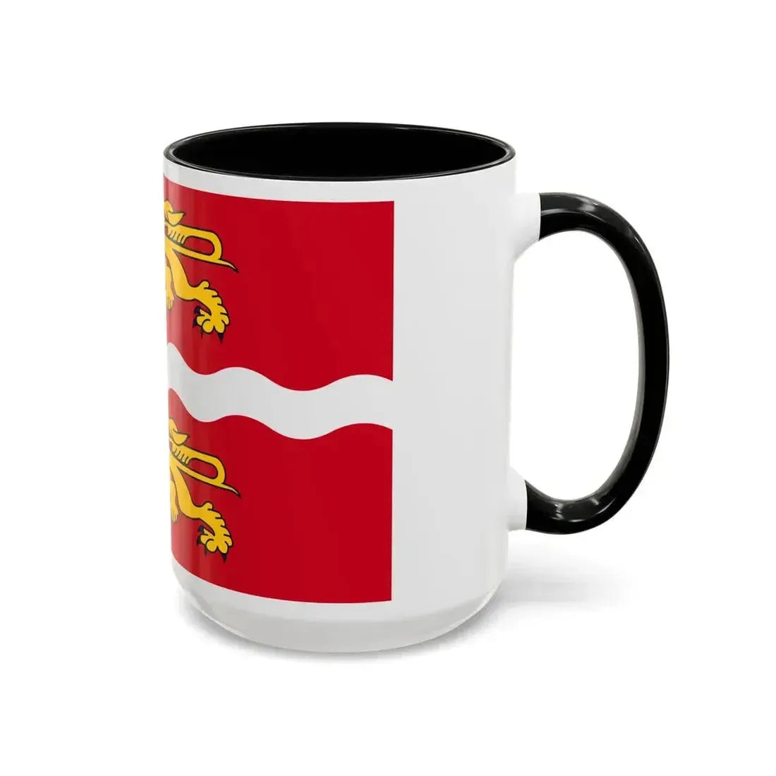 Flag of Seine Maritime France 2 - Accent Coffee Mug - Go Mug Yourself