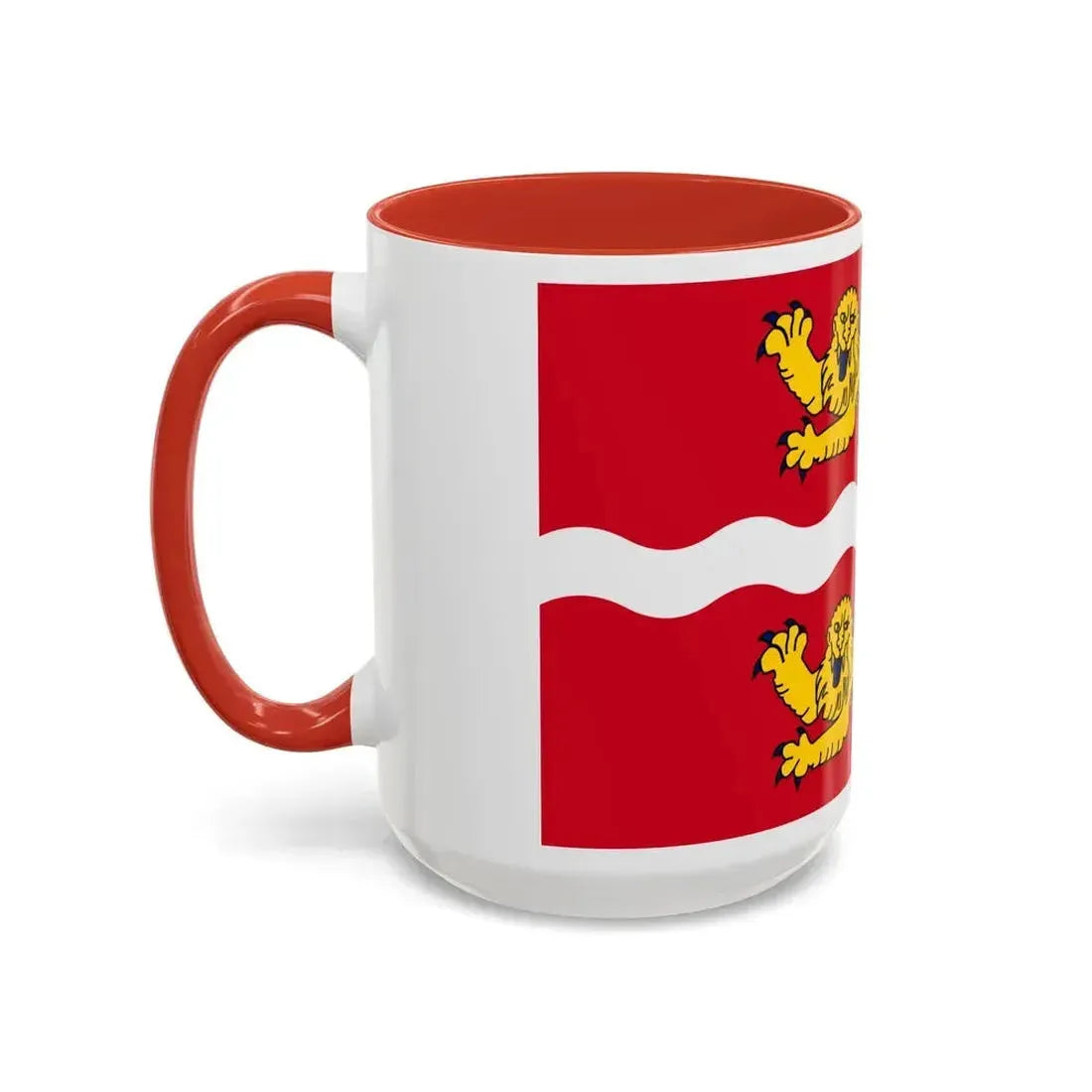 Flag of Seine Maritime France 2 - Accent Coffee Mug - Go Mug Yourself