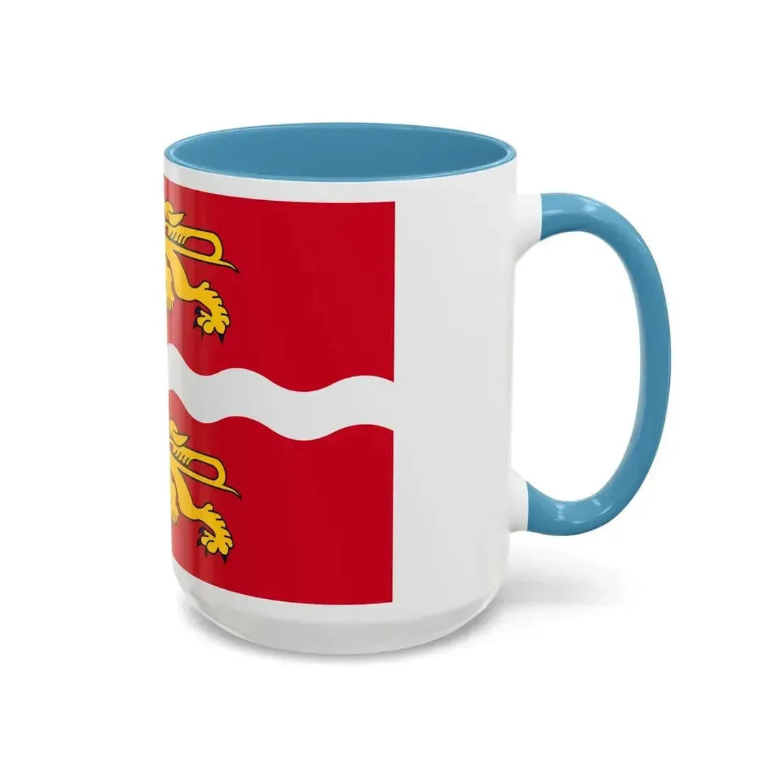 Flag of Seine Maritime France 2 - Accent Coffee Mug - Go Mug Yourself