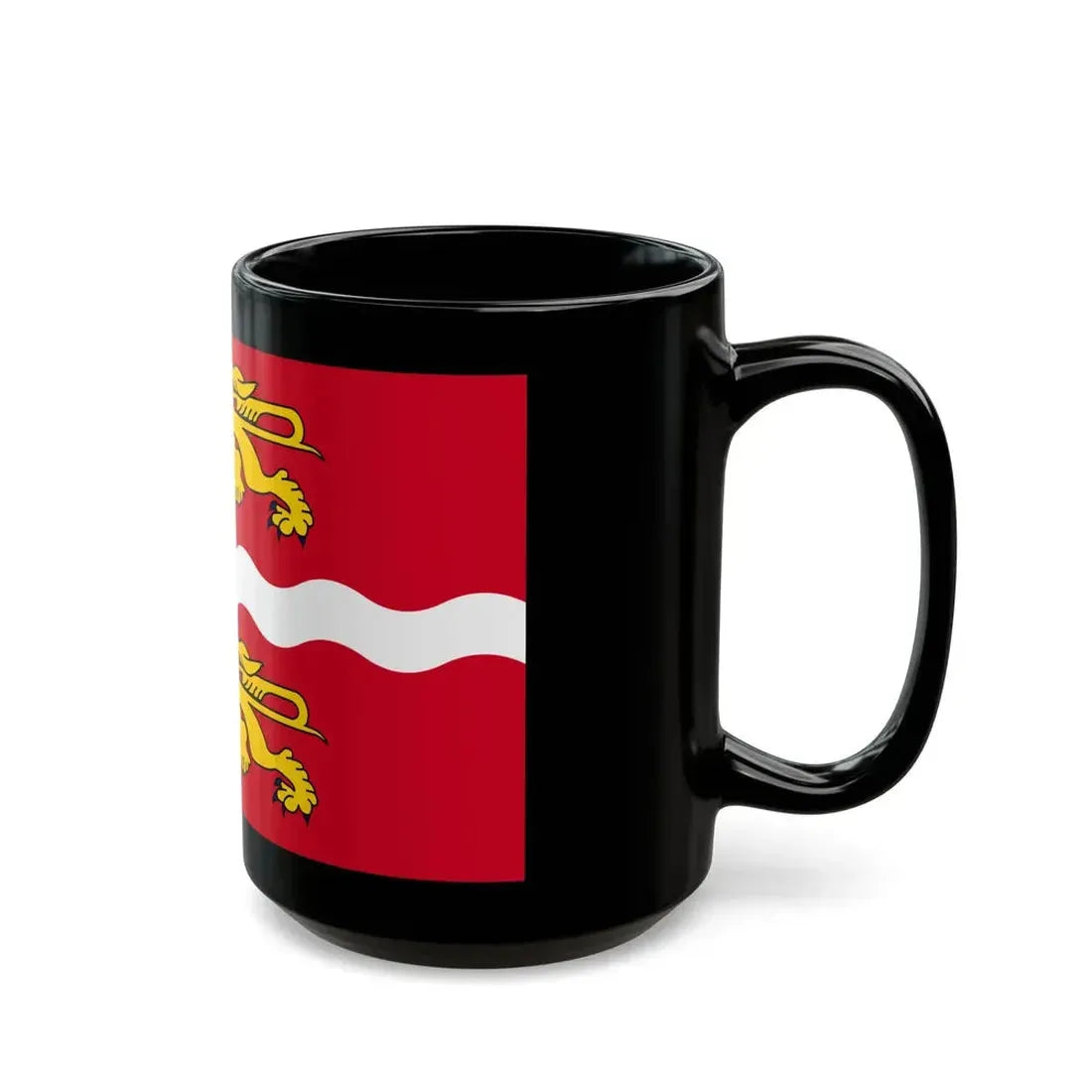 Flag of Seine Maritime France 2 - Black Coffee Mug - Go Mug Yourself