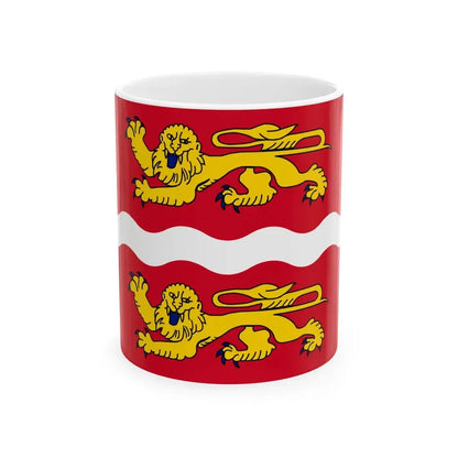 Flag of Seine Maritime France 2 - White Coffee Mug 11oz - Go Mug Yourself