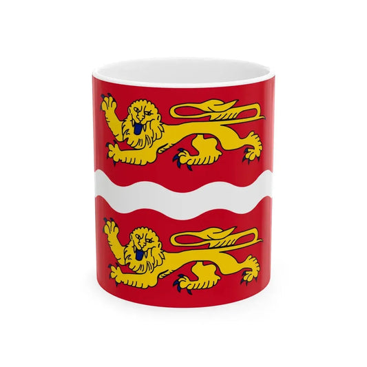Flag of Seine Maritime France 2 - White Coffee Mug 11oz - Go Mug Yourself