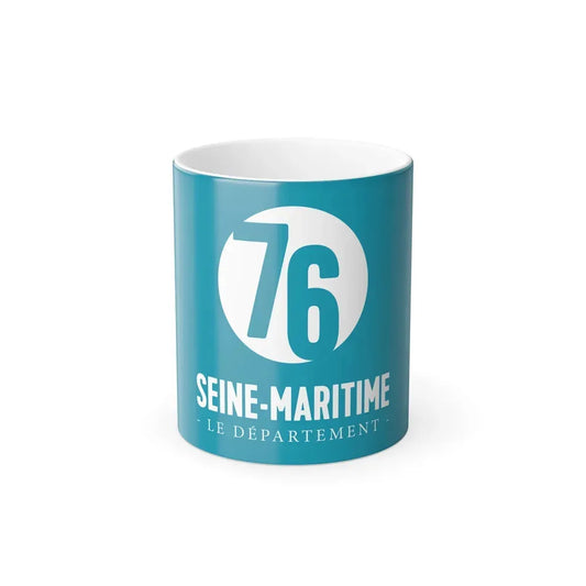 Flag of Seine Maritime France - Color Changing Coffee Mug 11oz - Go Mug Yourself