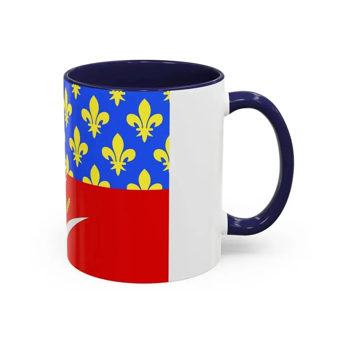 Flag of Seine Saint Denis France - Accent Coffee Mug - Go Mug Yourself