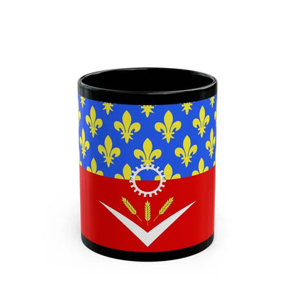 Flag of Seine Saint Denis France - Black Coffee Mug 11oz - Go Mug Yourself