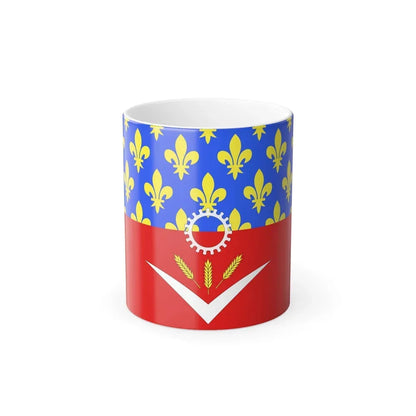 Flag of Seine Saint Denis France - Color Changing Coffee Mug 11oz - Go Mug Yourself