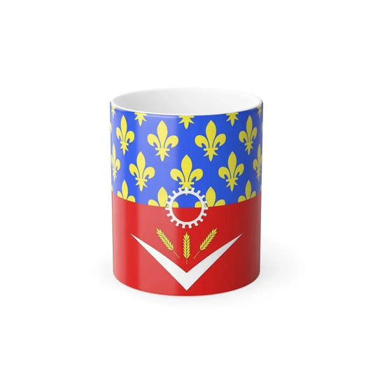 Flag of Seine Saint Denis France - Color Changing Coffee Mug 11oz - Go Mug Yourself