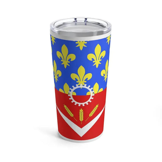 Flag of Seine Saint Denis France - Tumbler 20oz 20oz - Go Mug Yourself