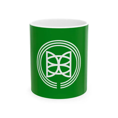 Flag of Sekikawa Niigata (Japan) White Coffee Mug 11oz - Go Mug Yourself