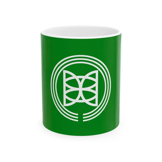Flag of Sekikawa Niigata (Japan) White Coffee Mug 11oz - Go Mug Yourself