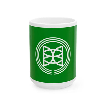Flag of Sekikawa Niigata (Japan) White Coffee Mug 15oz - Go Mug Yourself