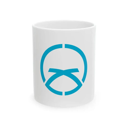 Flag of Sekiyado Chiba 1985-2003 (Japan) White Coffee Mug 11oz - Go Mug Yourself