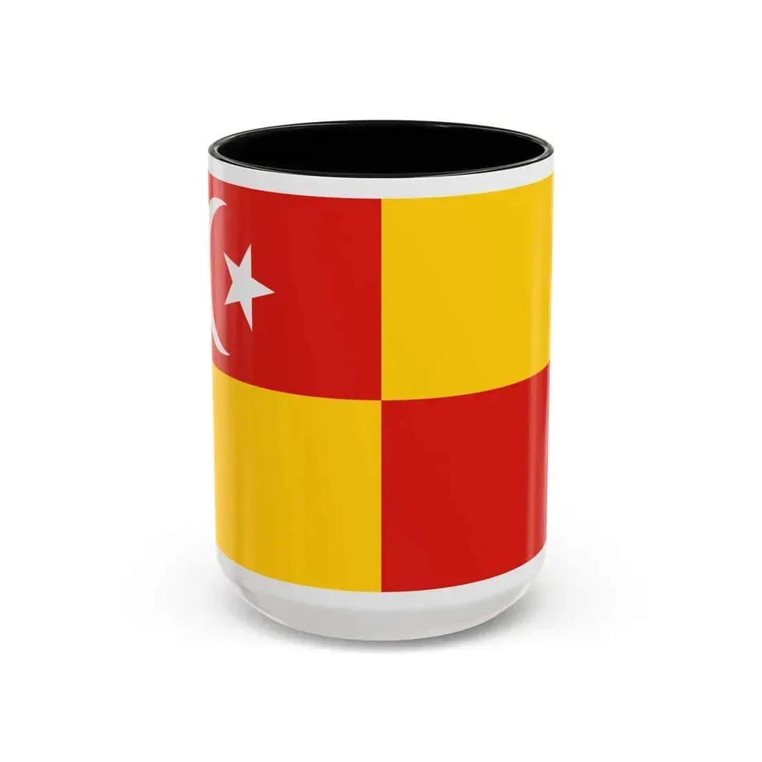 Flag of Selangor Malaysia - Accent Coffee Mug 15oz Black - Go Mug Yourself