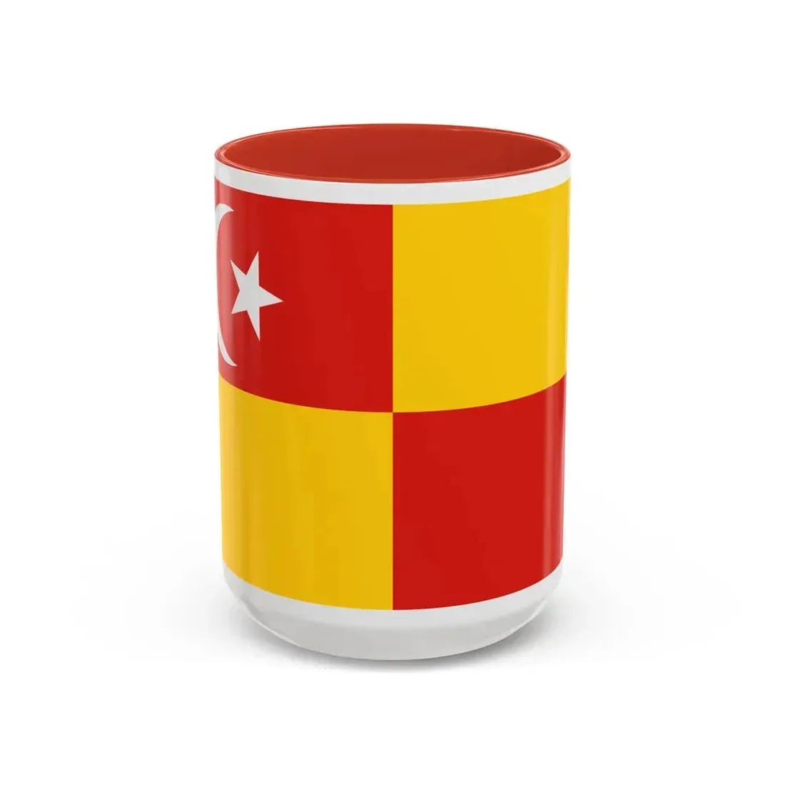 Flag of Selangor Malaysia - Accent Coffee Mug 15oz Red - Go Mug Yourself