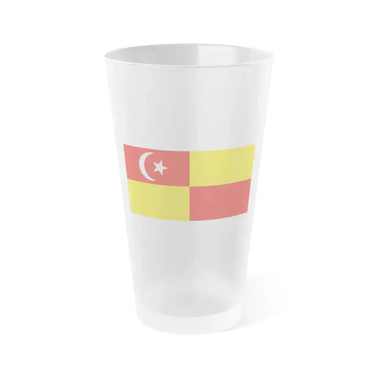 Flag of Selangor Malaysia - Frosted Pint Glass 16oz 16oz Frosted - Go Mug Yourself